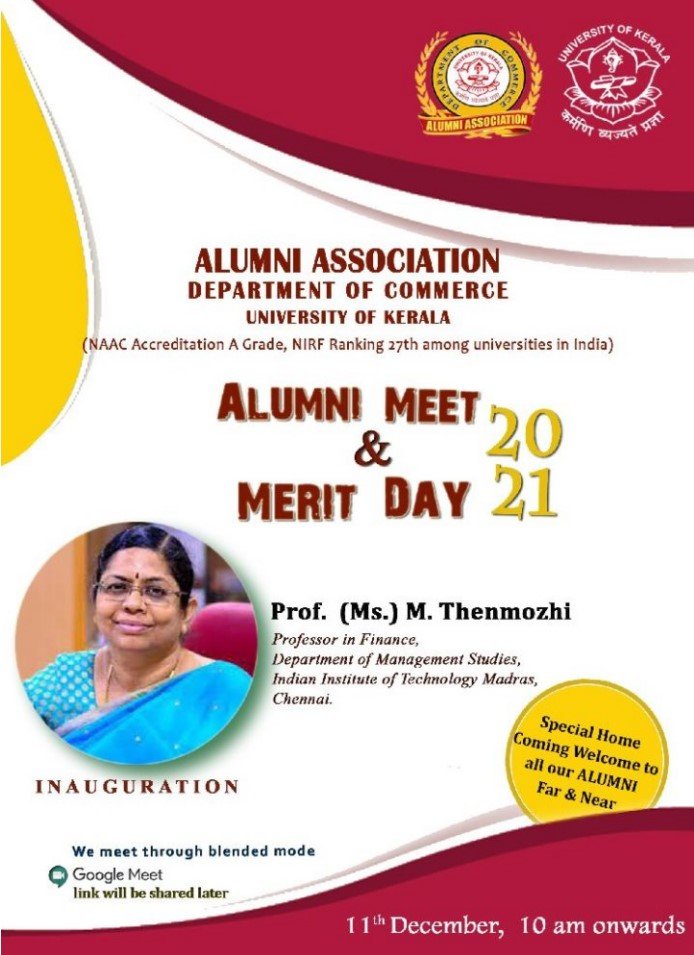 ALUMNI Meet 2021 – Kerala University – Commerce Department
